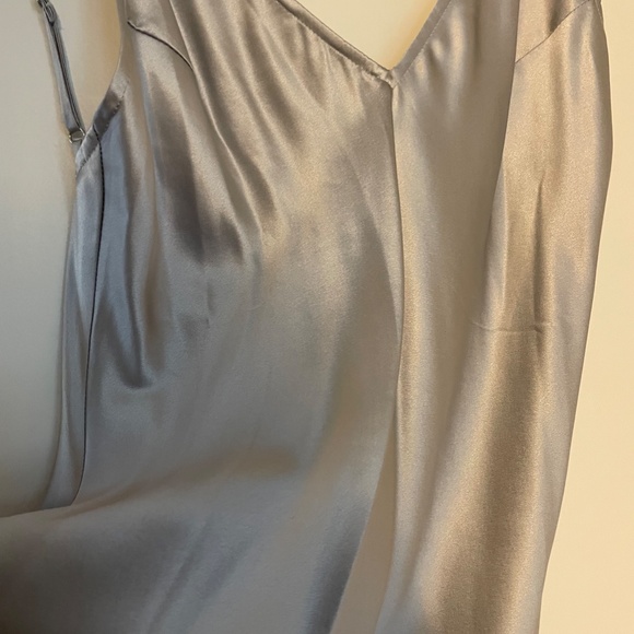 Fleur du Mal Silk Bias Dress Platinum size 2 - Picture 2 of 6